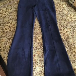 SPANX  Faux Suede Flare Pant Classic Navy XL Tall